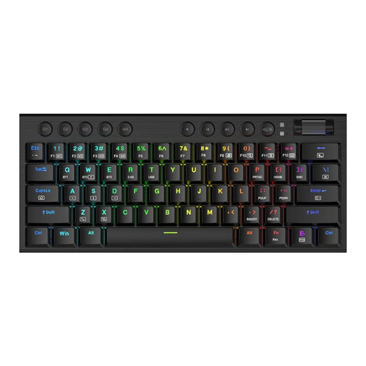 REDRAGON Horus Mini Pro 61Key Wireless Bluetooth Red Switch RGB Low Profile Gaming Mechanical Keyboard - Black